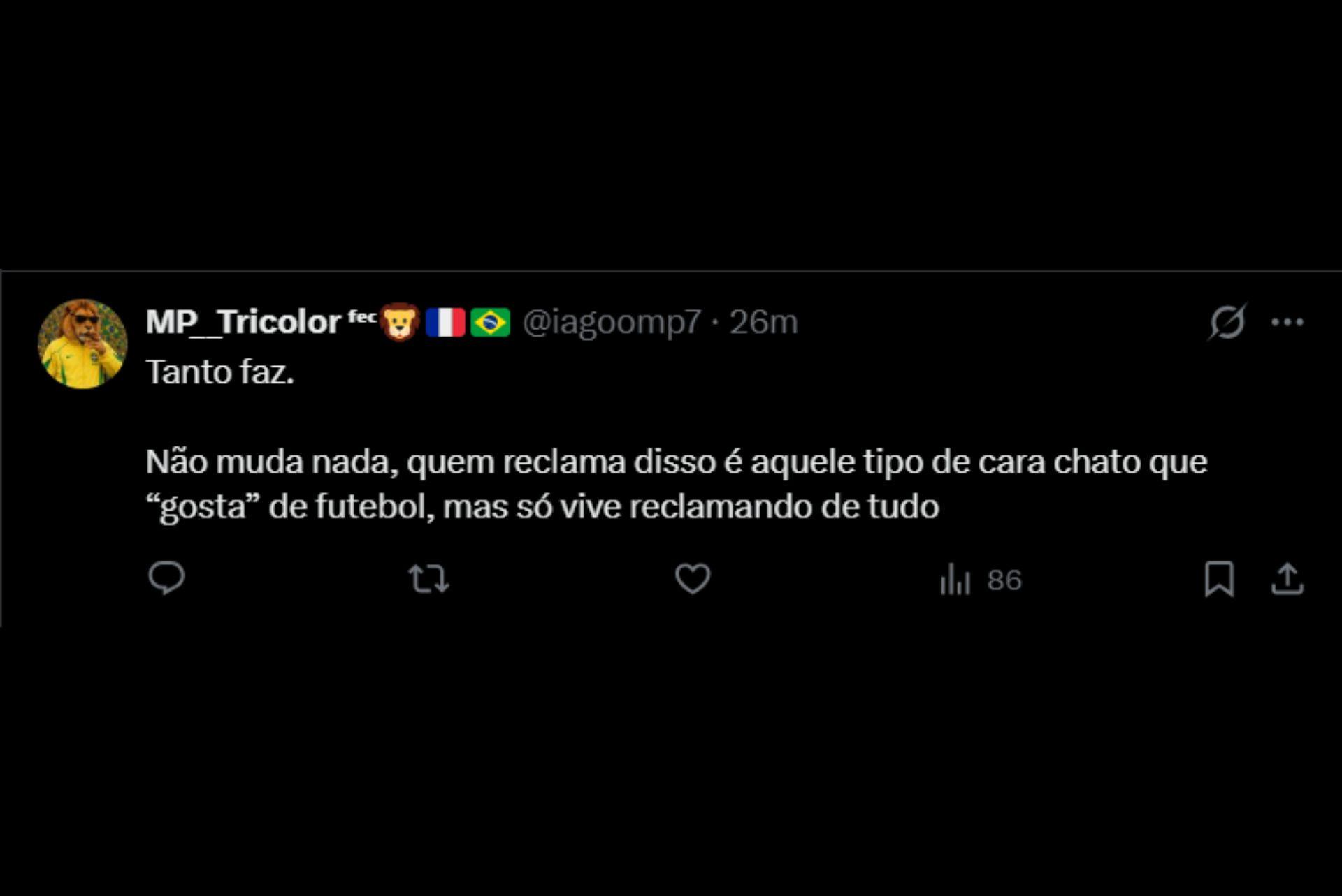Pausa para hidratação gera debate nas redes - Reprodução / X