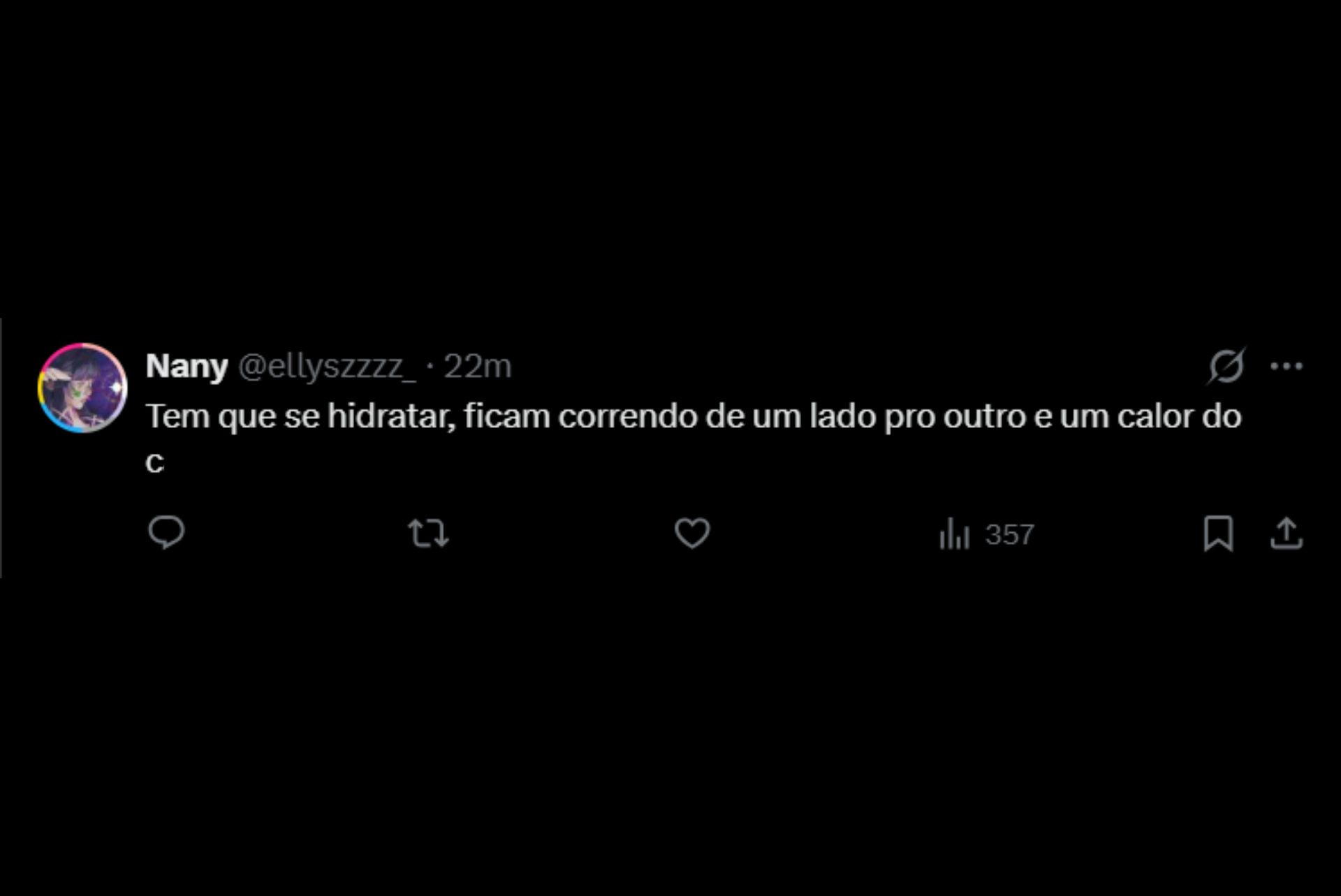 Pausa para hidratação gera debate nas redes - Reprodução / X