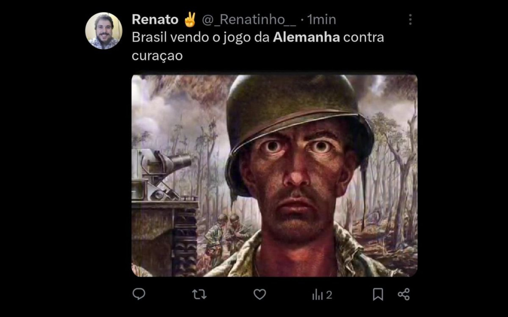 Goleada da Alemanha repercutiu nas redes sociais - Reprodução / X