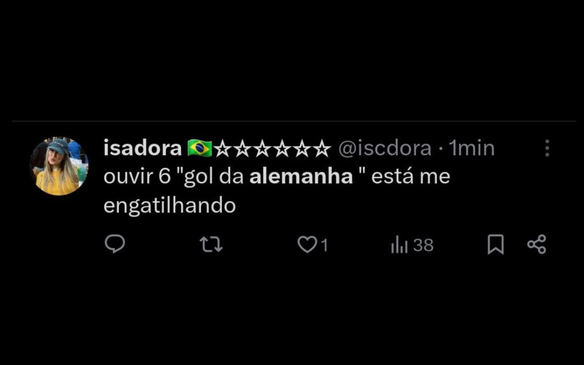Goleada da Alemanha repercutiu nas redes sociais - Reprodução / X