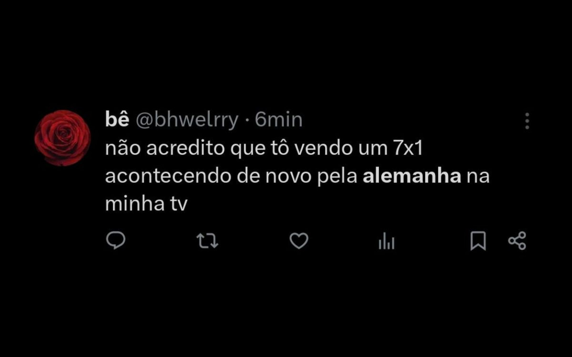 Goleada da Alemanha repercutiu nas redes sociais - Reprodução / X