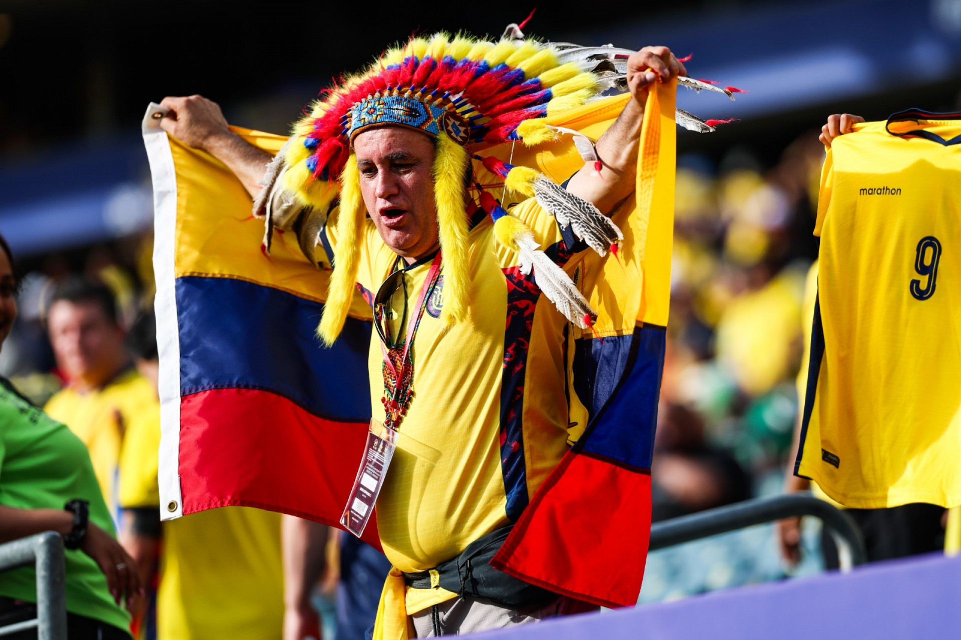 Torcedores marcaram presença no Lincoln Financial Field, na Filadélfia - William Volcov / Parceiro / Agência O Dia