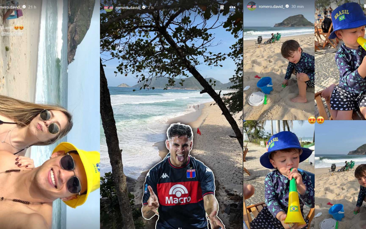 David Romero, xodó da torcida do Flamengo está no Rio de Janeiro em férias