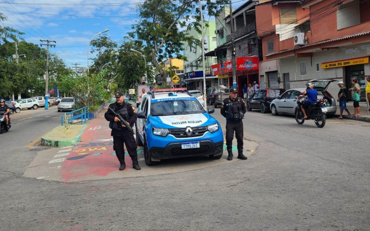 Polícia Militar reforçou o patrulhamento em Macaé e afirmou que a segurança da população está garantida