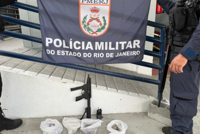 Criminoso é ferido em confronto na Praça Seca
