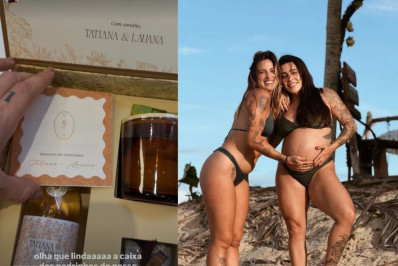 Noiva de Lauana Prado, Tati Dias mostra convites para padrinhos de casamento