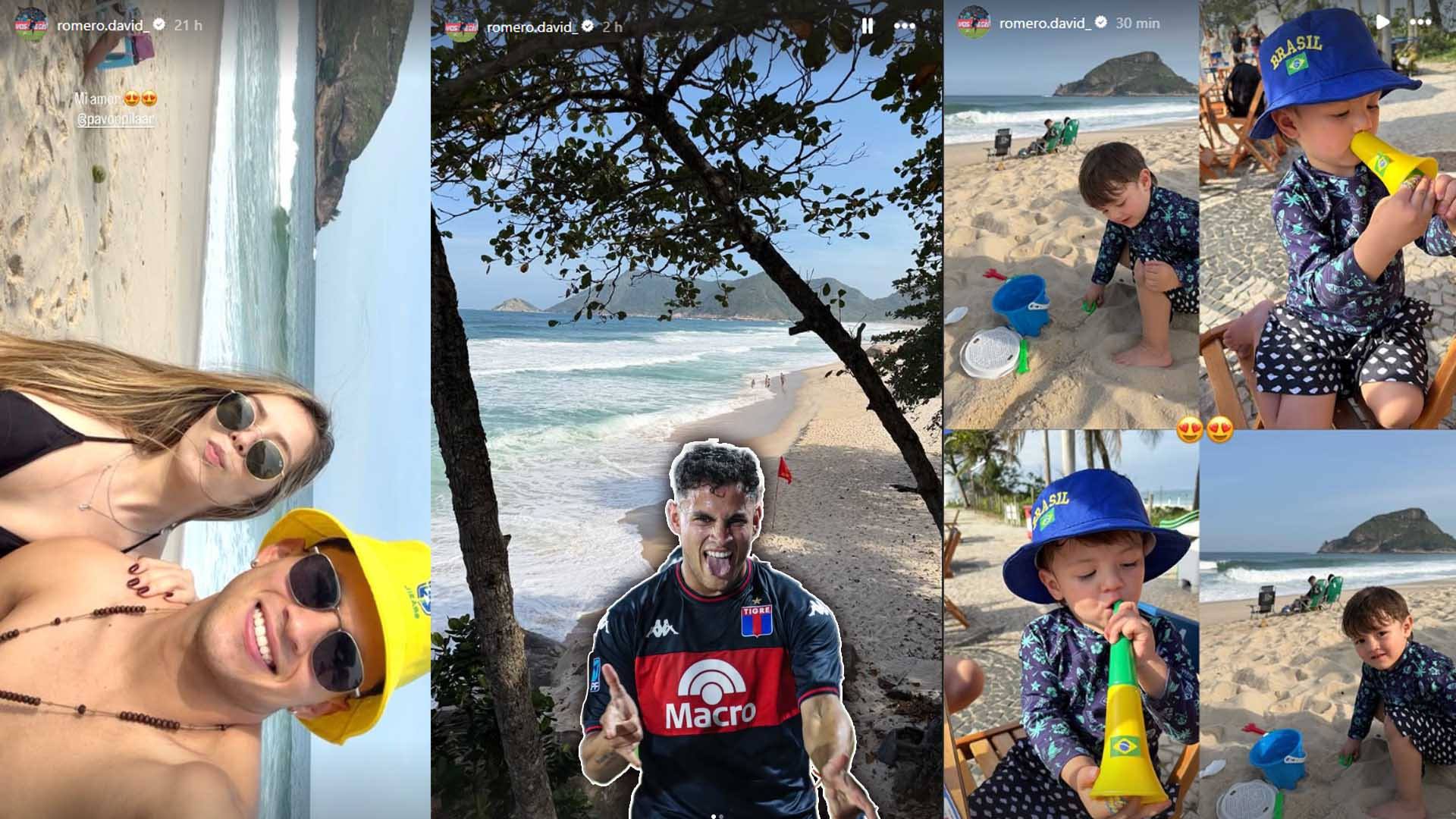 David Romero, xod&oacute; da torcida do Flamengo est&aacute; no Rio de Janeiro em f&eacute;rias - Instagram