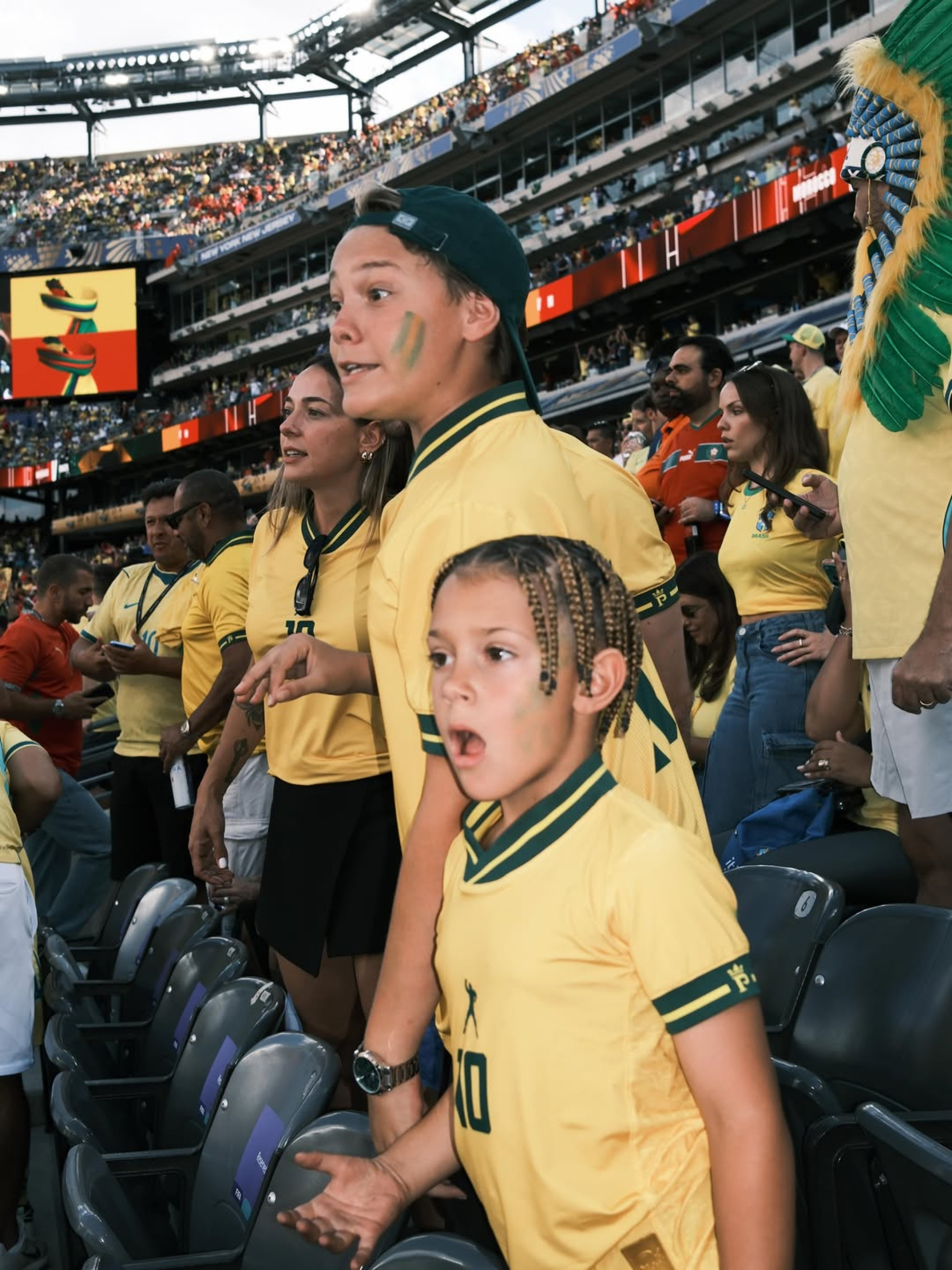 Carol Dantas e os filhos na Copa do Mundo 2026 - Reprodu&ccedil;&atilde;o / Instagram
