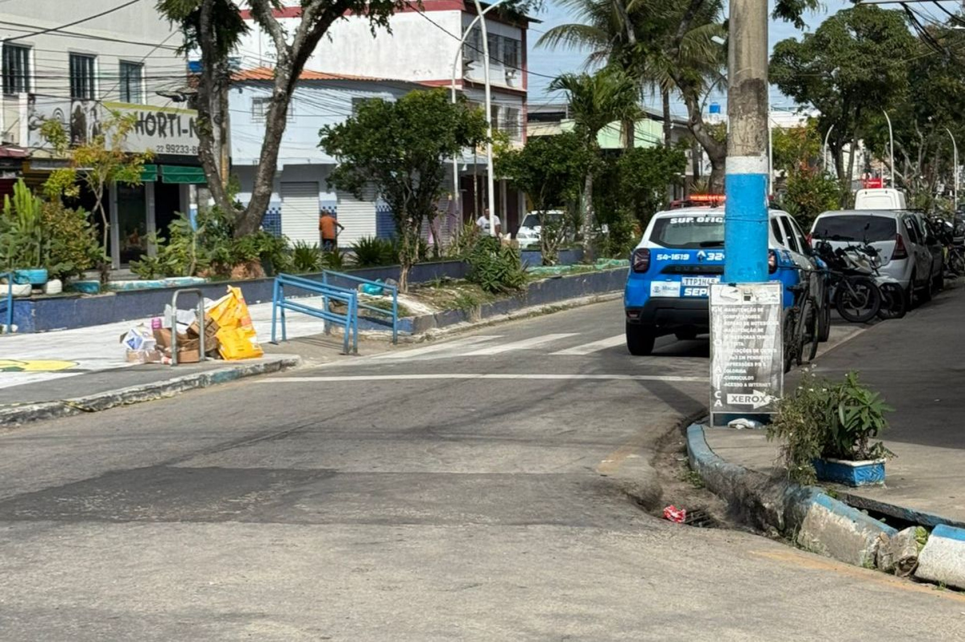Pol&iacute;cia Militar refor&ccedil;ou o patrulhamento em Maca&eacute; e afirmou que a seguran&ccedil;a da popula&ccedil;&atilde;o est&aacute; garantida - Foto: Pol&iacute;cia Militar - 32&ordm; BPM