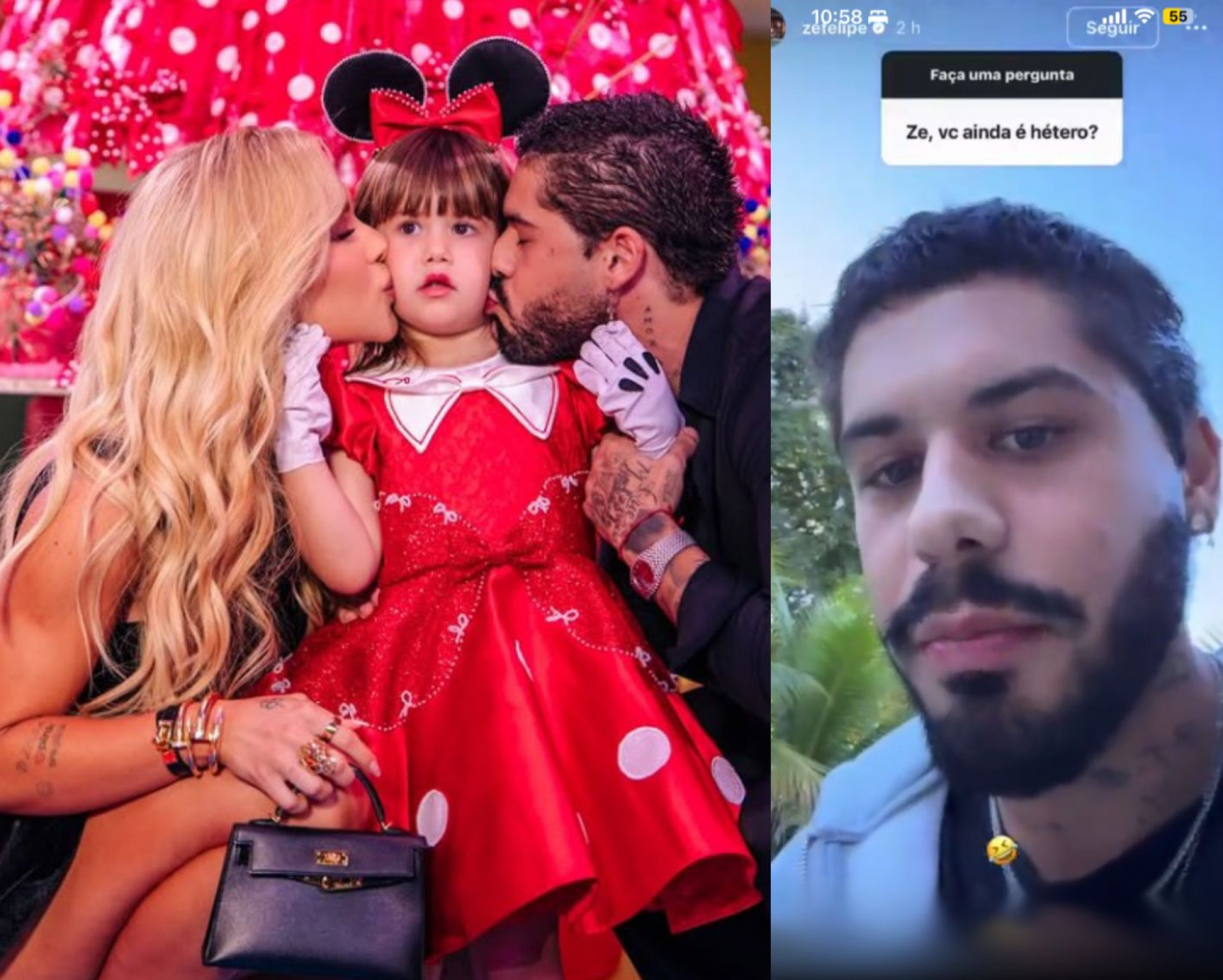 Zé Felipe respondeu pergunta sobre sexualidade pelo story do Instagram - Reprodução / Instagram