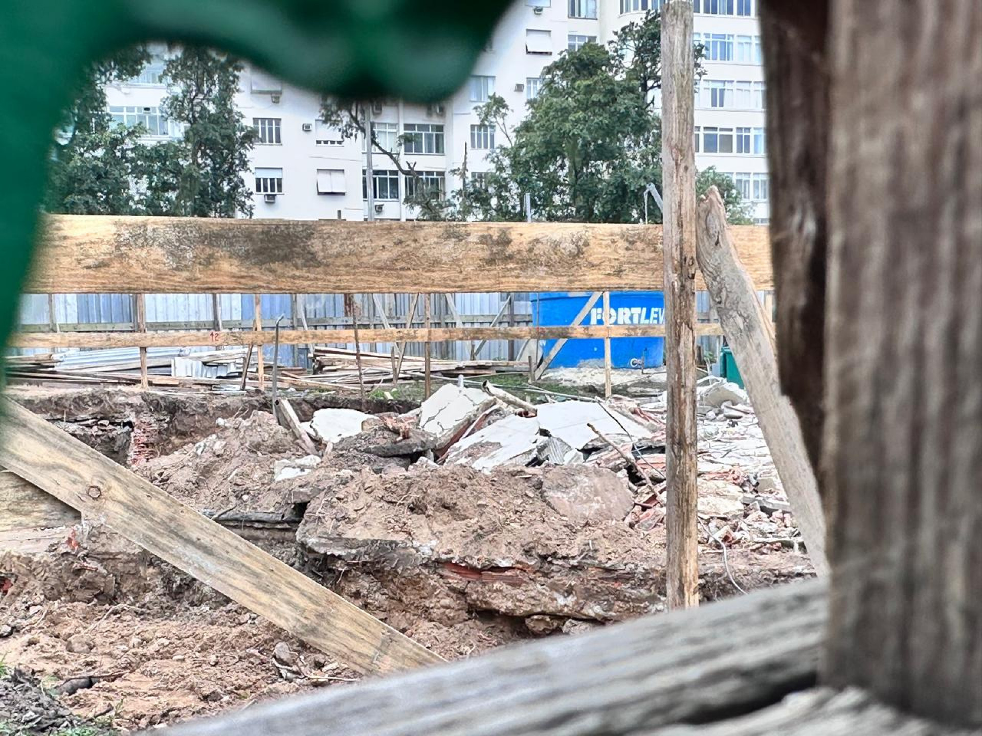 Obra no Aterro do Flamengo gerou revolta entre moradores - Luiz Neves / Arquivo pessoal