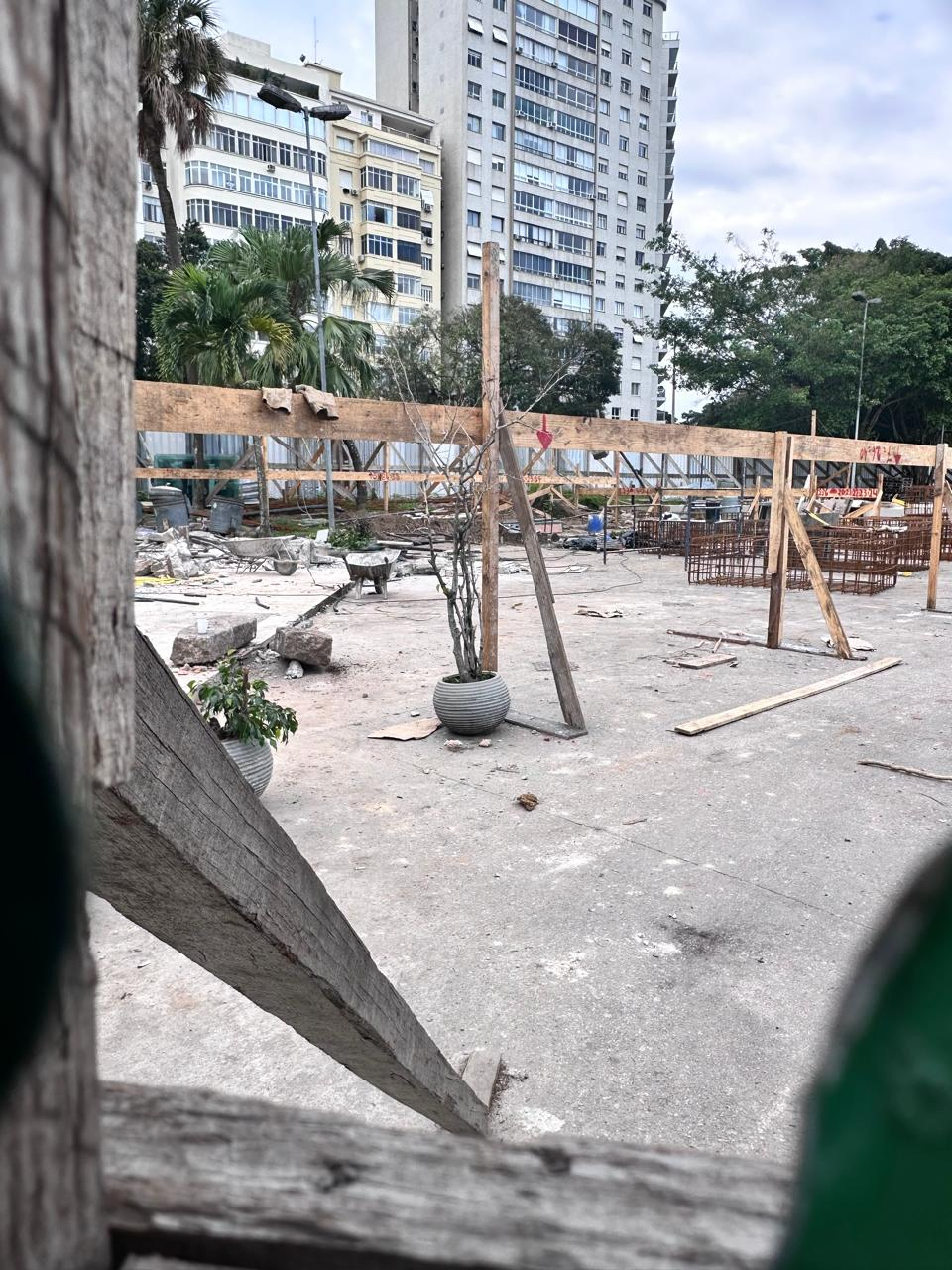 Obra no Aterro do Flamengo gerou revolta entre moradores - Luiz Neves / Arquivo pessoal
