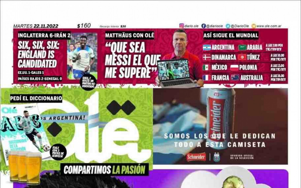 Jornal argentino recorre &agrave; supersti&ccedil;&atilde;o antes da defesa do t&iacute;tulo mundial