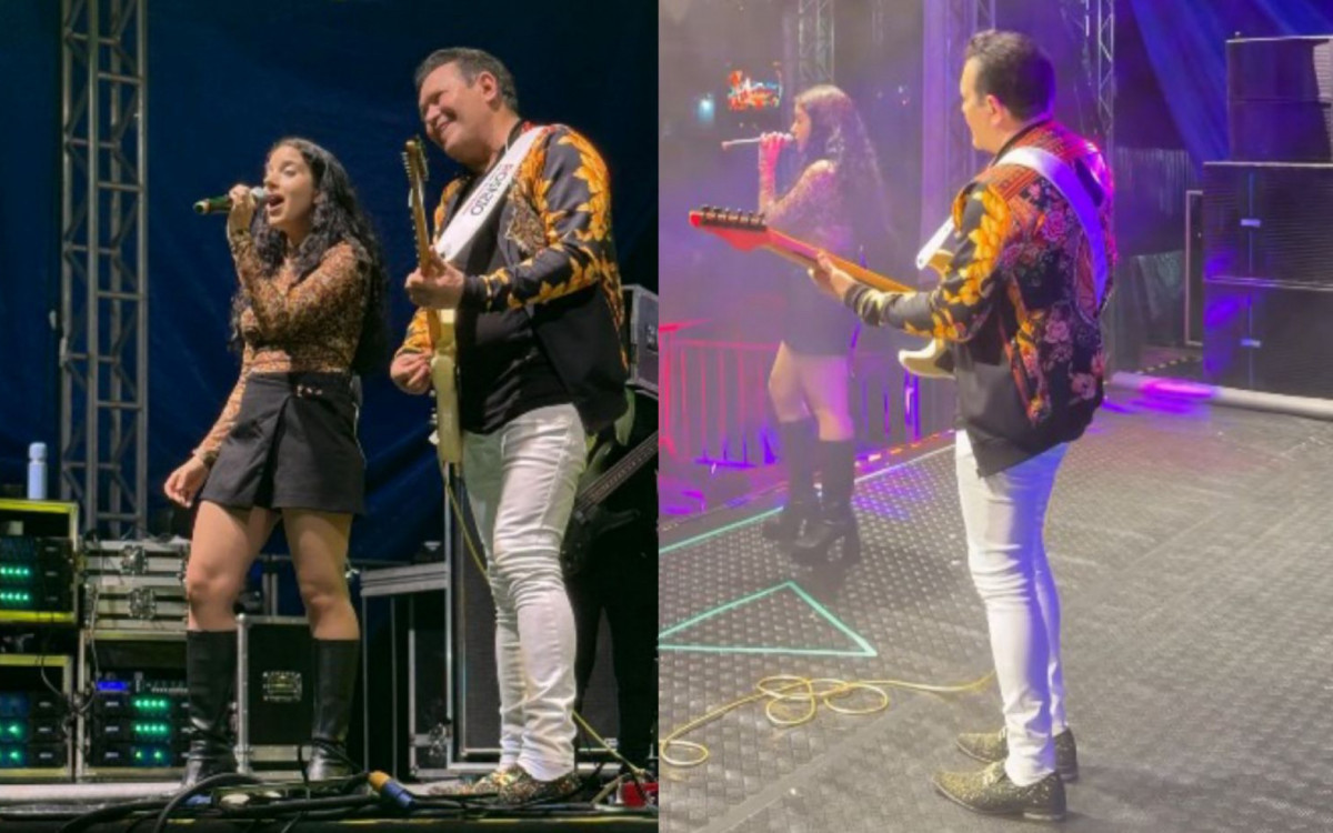 Yasmin Mendes faz sua estreia na banda do pai Ximbinha durante as festas de São João