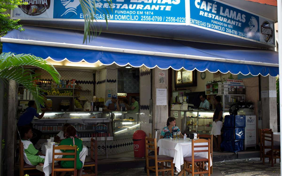 Restaurante Café Lamas foi aberto em 1874 na cidade do Rio de Janeiro - Divulgação