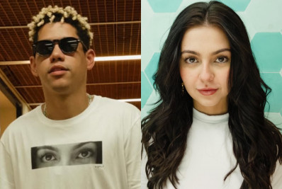 Cauê Campos alimenta rumores de romance ao usar camisa com olhos de Klara Castanho