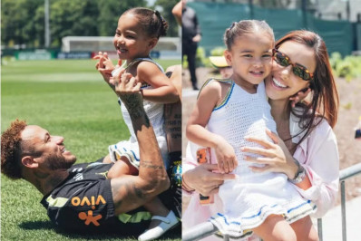 Filha de Neymar rouba a cena durante visita a treino da Seleção Brasileira nos Estados Unidos