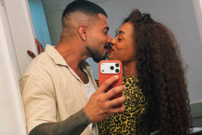 Patrícia Ramos compartilha clique beijando modelo: 'Amo estar com você'