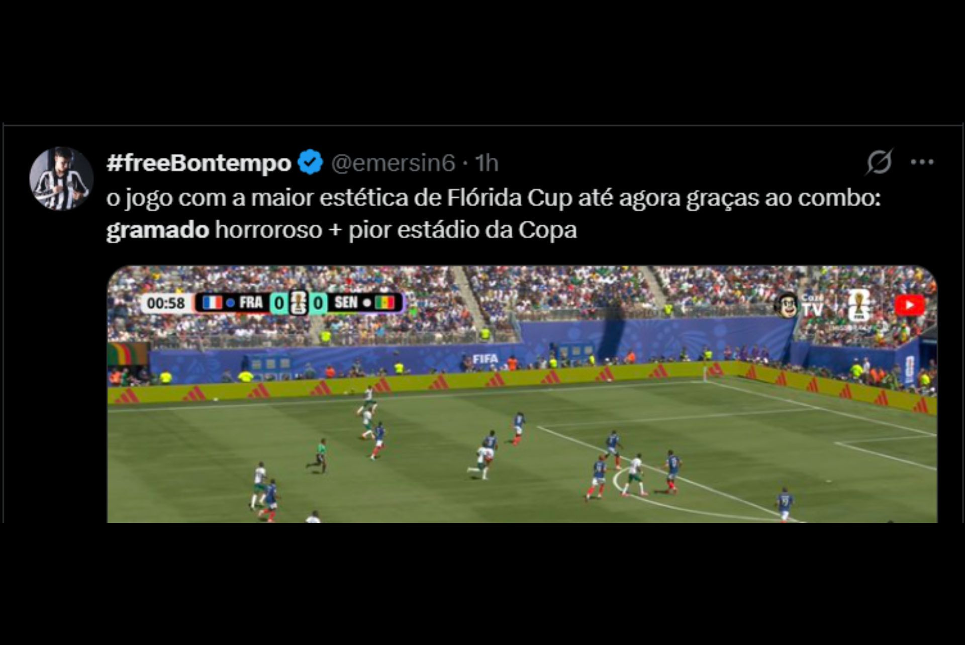 Gramado do MetLife Stadium gera críticas na web - Reprodução / X