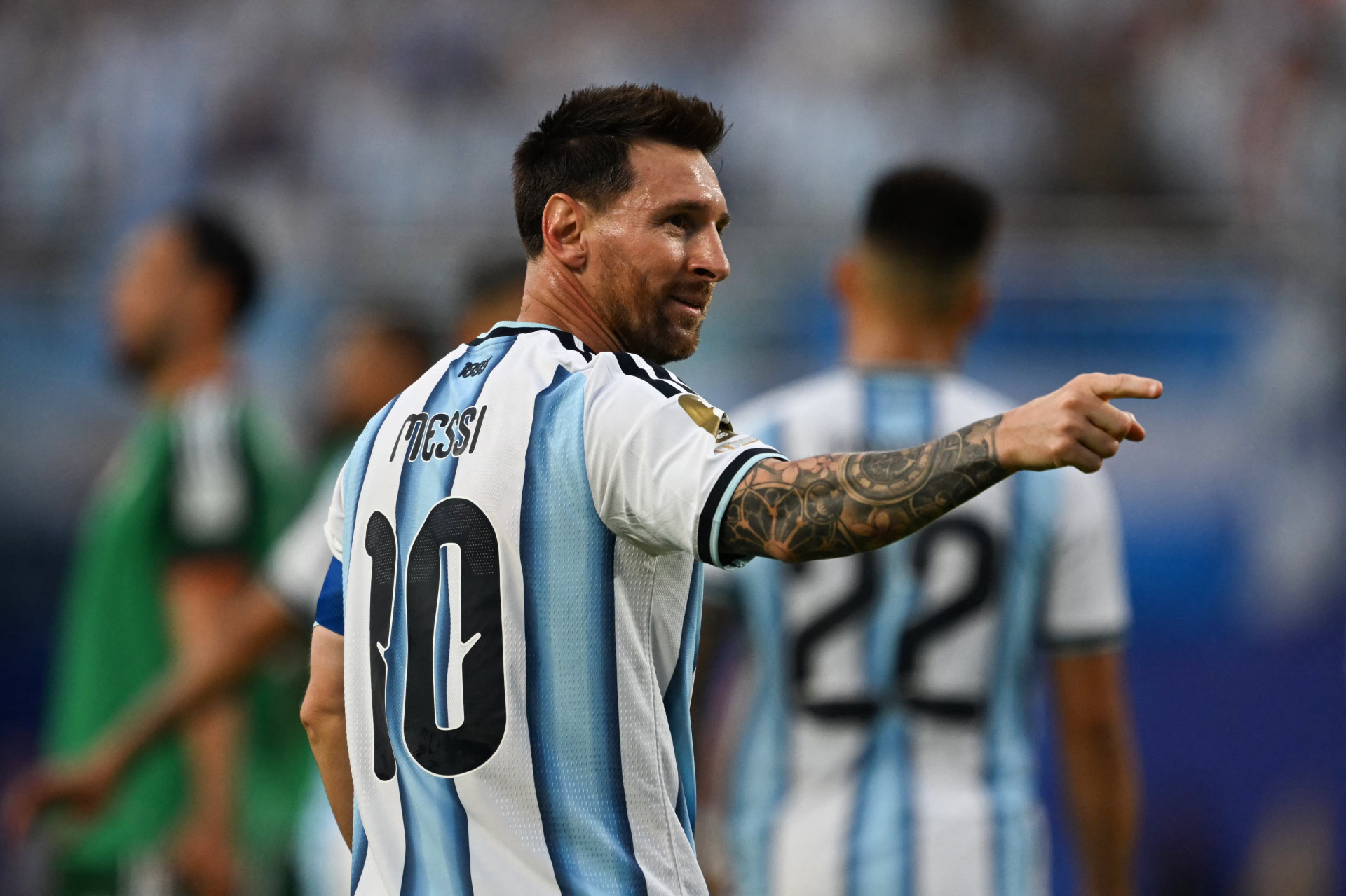 Messi tamb&eacute;m se tornou o primeiro atleta a disputar seis Copas do Mundo - AFP