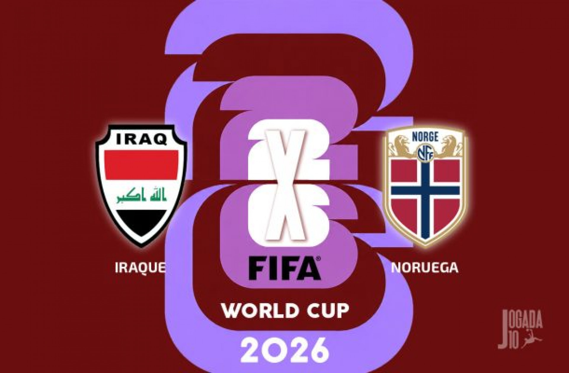 Iraque x Noruega, AO VIVO, com coment&aacute;rios e estat&iacute;sticas a partir das 18h