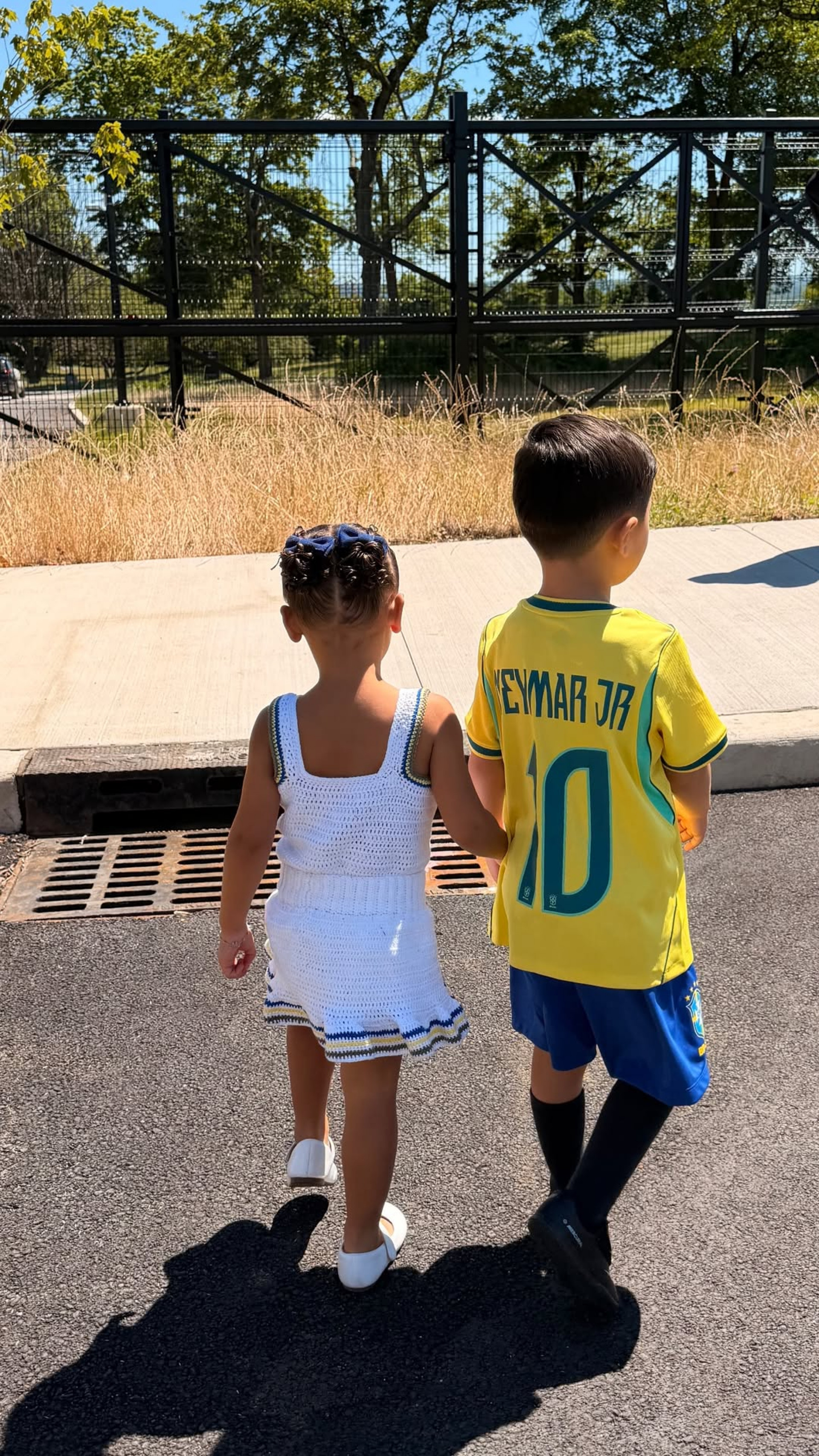 Bruna Biancardi publicou fotos de Mavie em treino da seleção nos EUA - Reprodução/Instagram