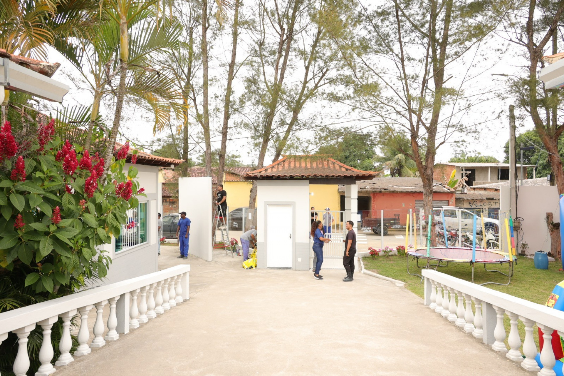 Revitalização da Escola Municipal Faustina Silva de Carvalho, em São Vicente - Ascom