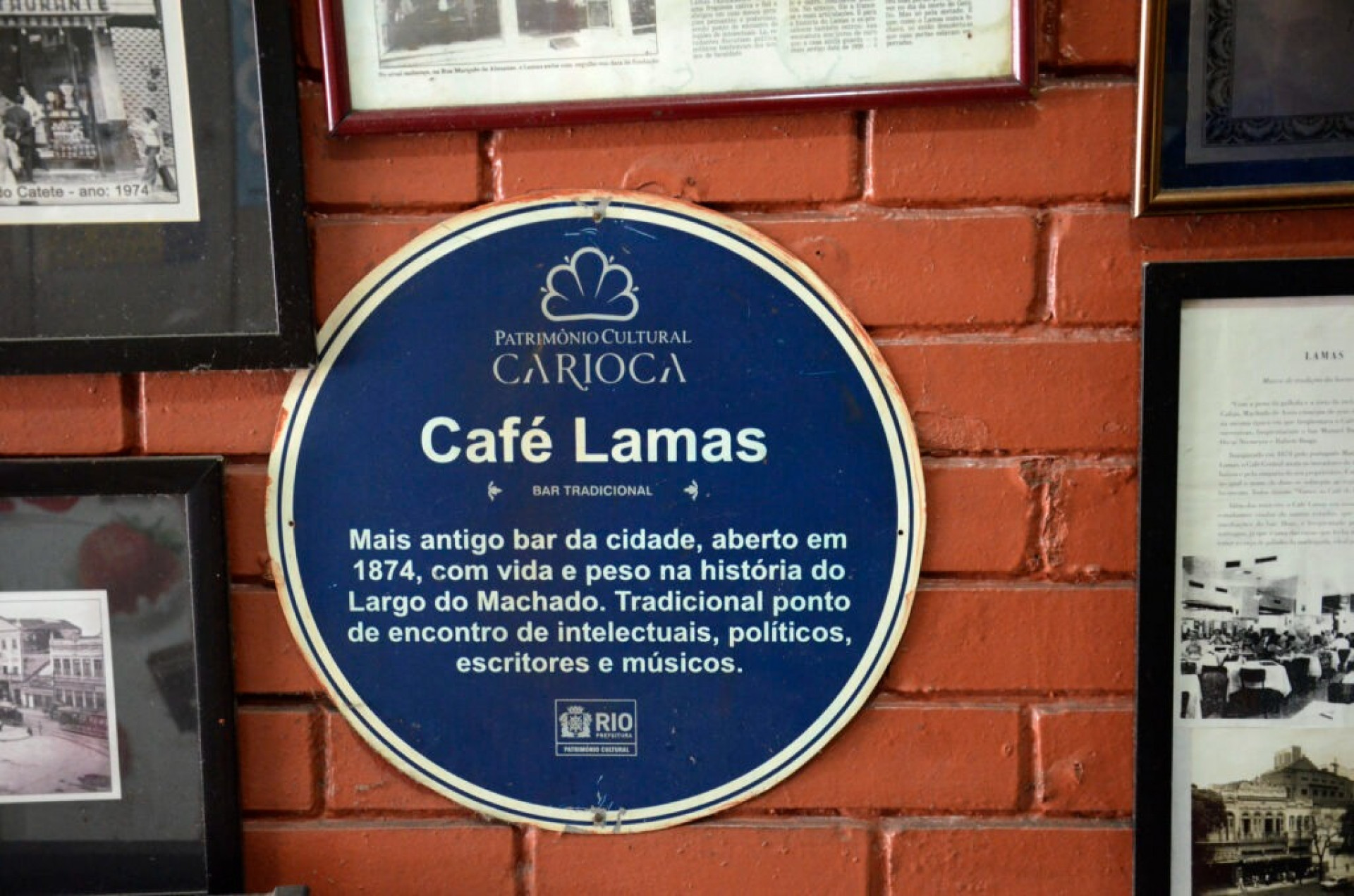 Café Lamas é considerado o bar mais antigo em funcionamento na capital do Rio - Divulgação/RioTur