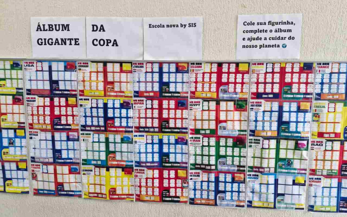 Estudante transforma figurinhas da Copa em campanha de conscientiza&ccedil;&atilde;o ambiental