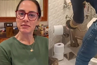 Silvia Abravanel encontra jiboia desaparecida há cinco meses em ralo de casa