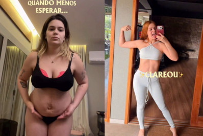 Viih tube entrou para a trend 'clareou' e mostrou antes e depois do próprio corpo depois de gestar - Reprodução / Instagram