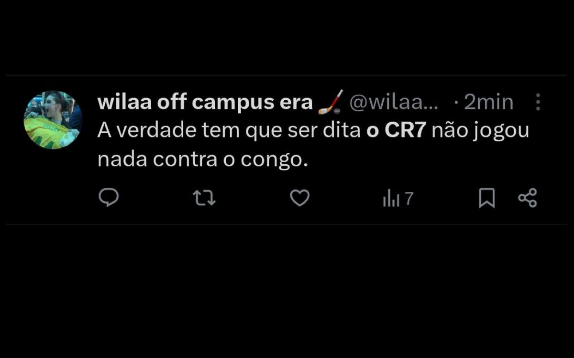 Internautas criticaram a atuação de Cristiano Ronaldo - Reprodução / X