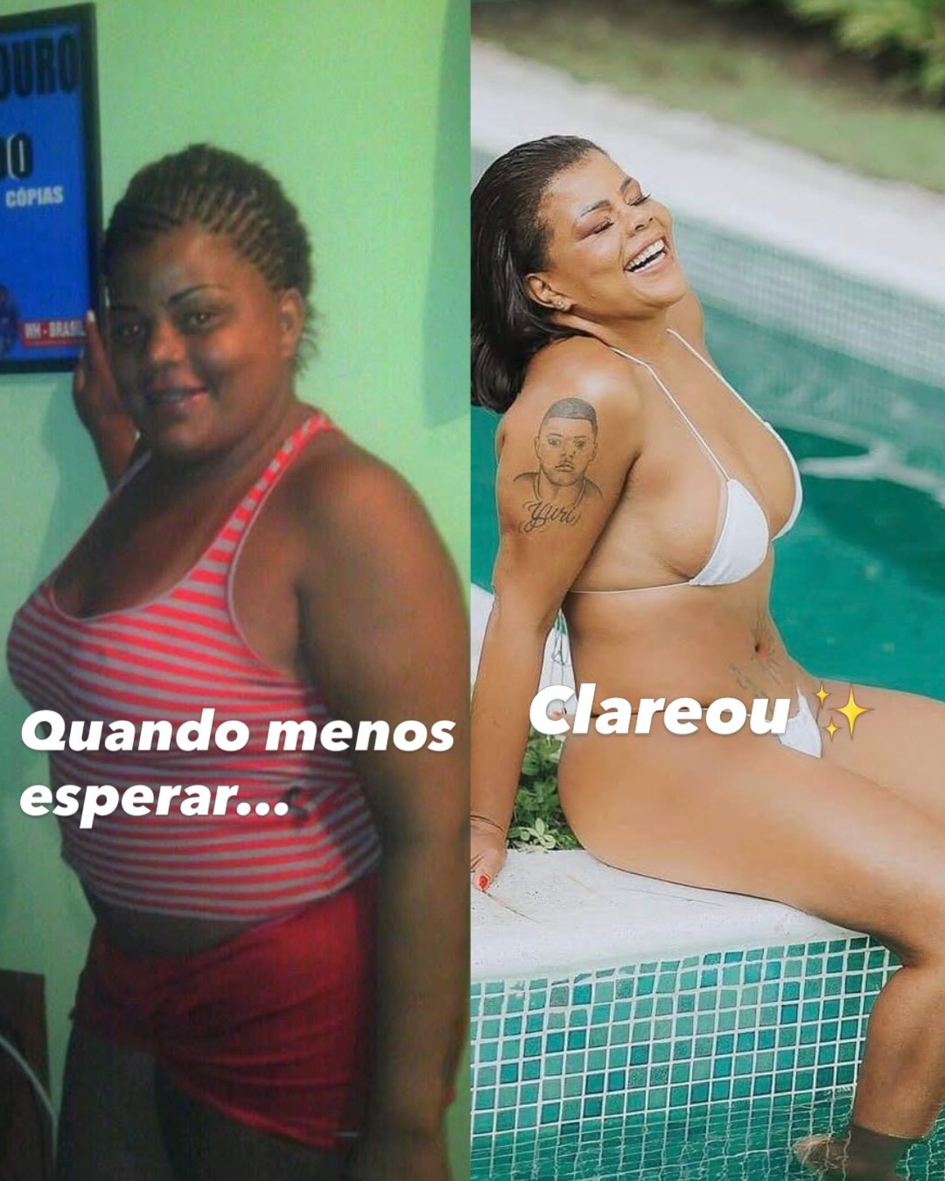 Tati Quebra Barraco exibe antes e depois após 26 cirurgias plásticas - Reprodução / Instagram