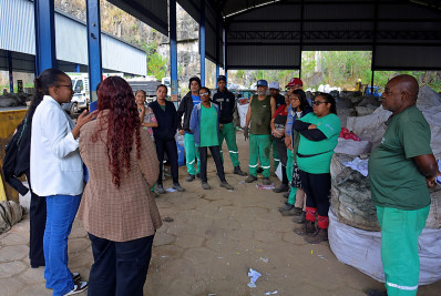 Prefeitura de Volta Redonda inicia visitas às cooperativas de reciclagem para ampliar acesso de trabalhadores aos serviços socioassistenciais