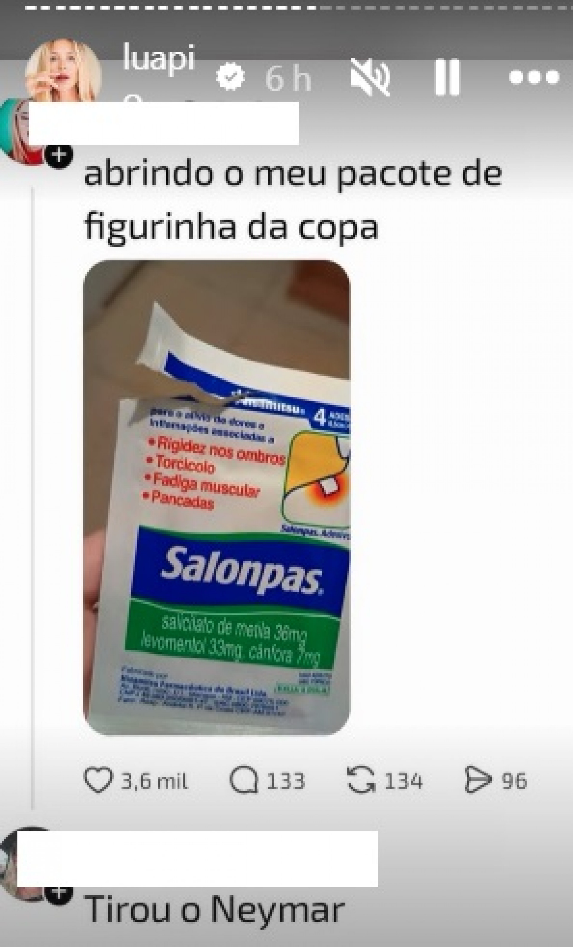 Luana Piovani compartilha post ironizando Neymar   - Reprodução do Instagram