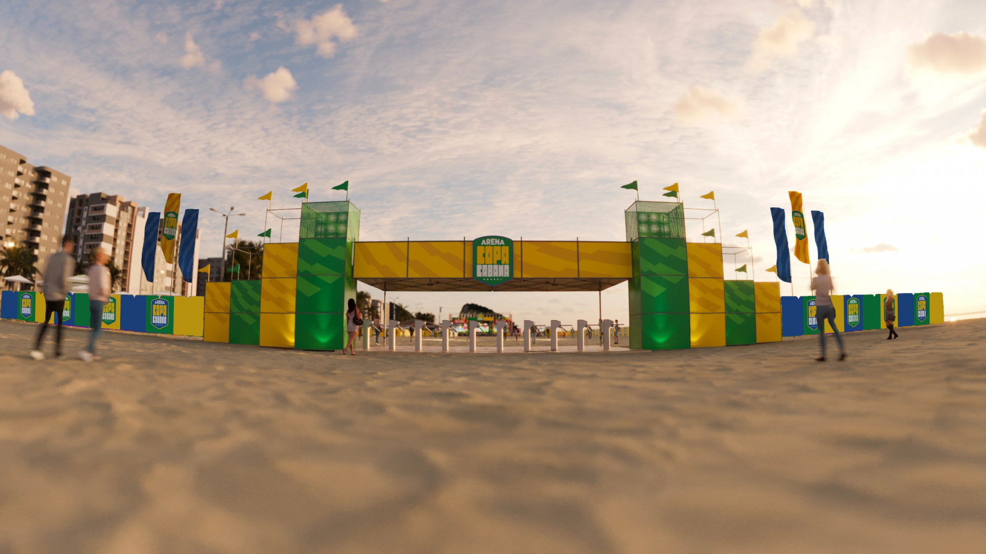 Arena Copacabana transmitirá jogo do Brasil contra o Haiti - Divulgação