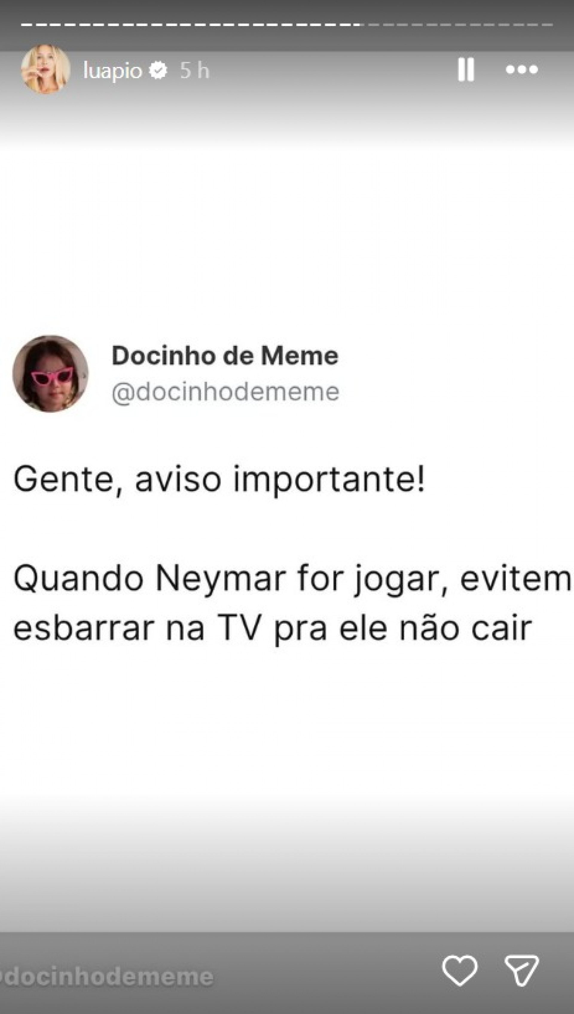 Luana Piovani voltou a fazer piada com Neymar nas redes sociais - Reprodução / Instagram