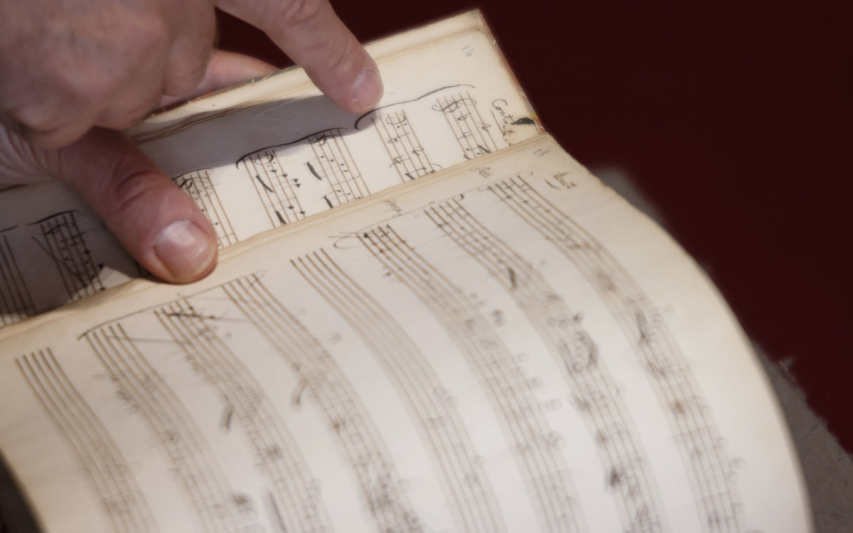 Caderno contém uma dúzia de \'lições de composição\' do músico austríaco