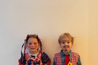 Isabella Scherer se derrete ao mostrar filhos com look junino