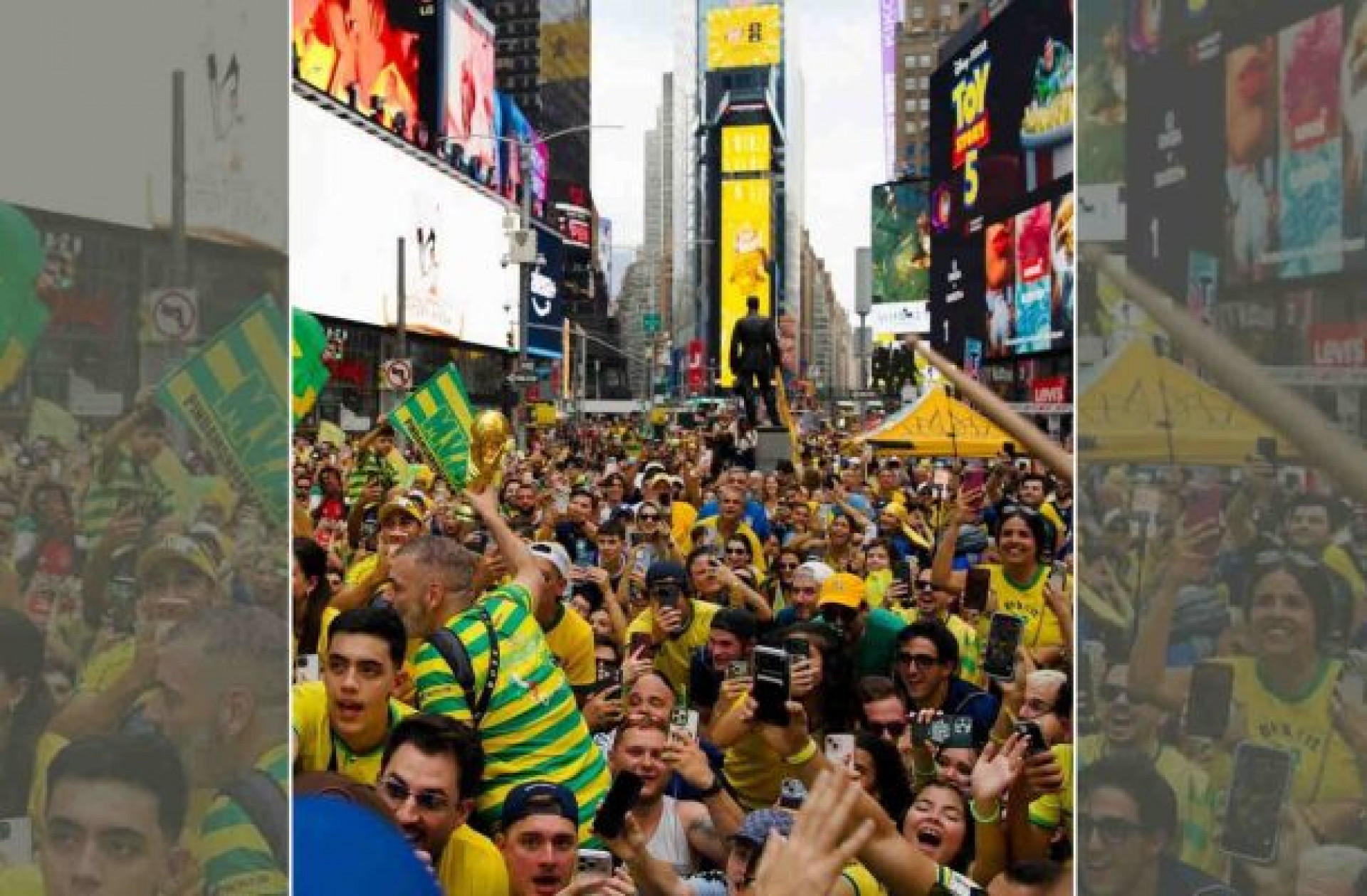 Tiros provocam correria e p&acirc;nico na Times Square durante a Copa do Mundo; veja