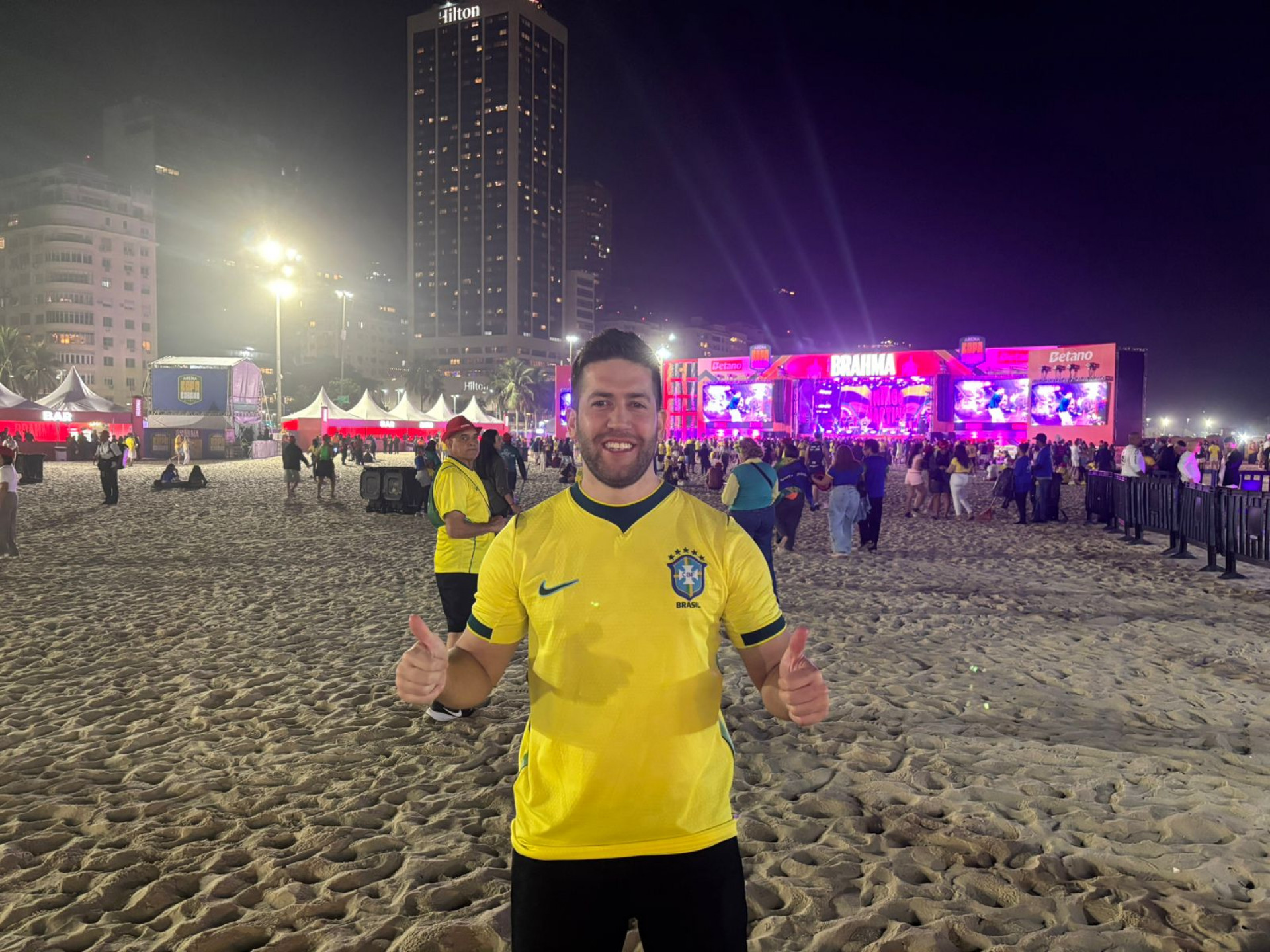 Guilherme Bazalia é do interior de São Paulo e veio à sua primeira fan fest - João Alexandre Borges / Agência O Dia