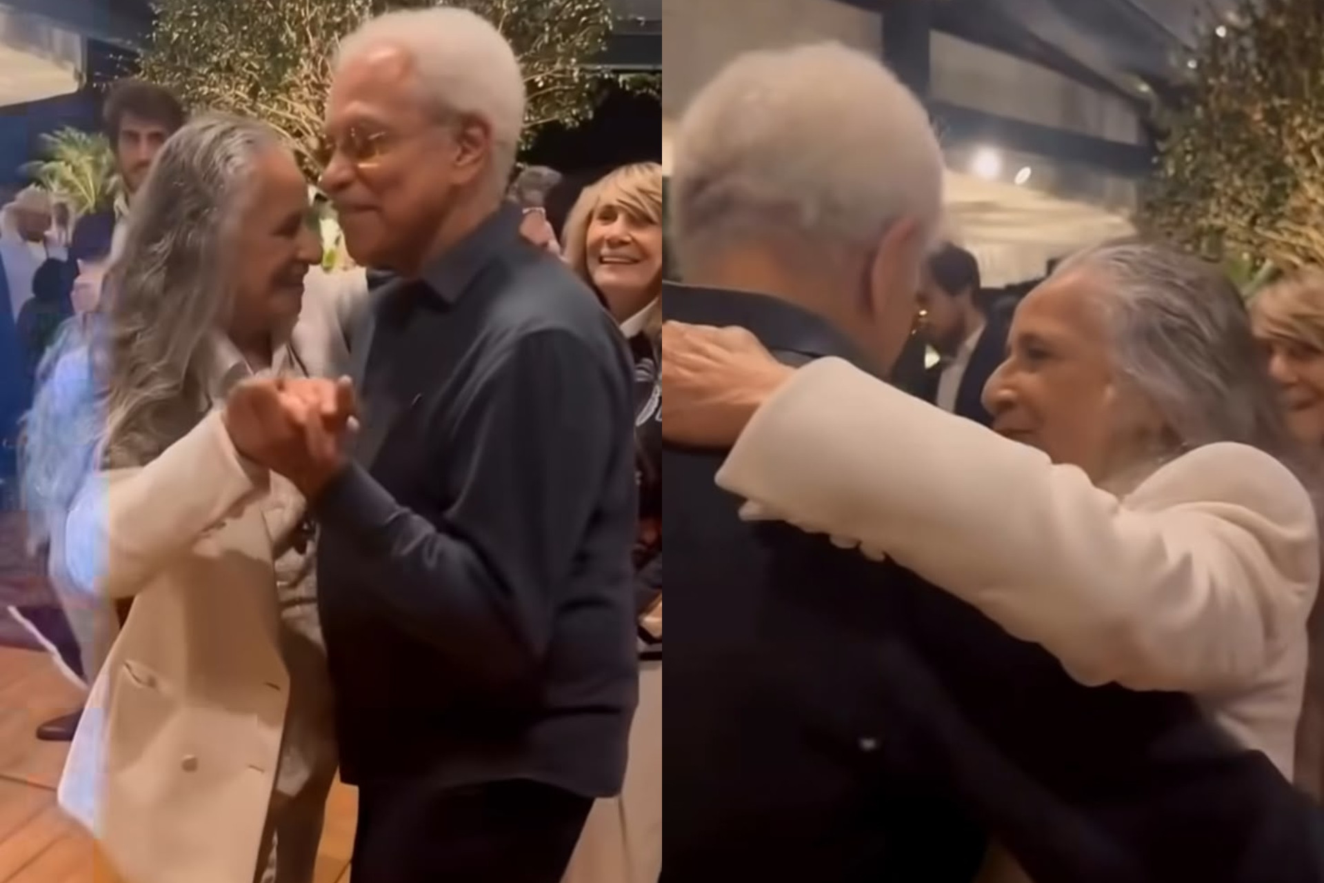 Maria Bethânia comemora 80 anos com festa no Rio e dança com Paulinho da Viola