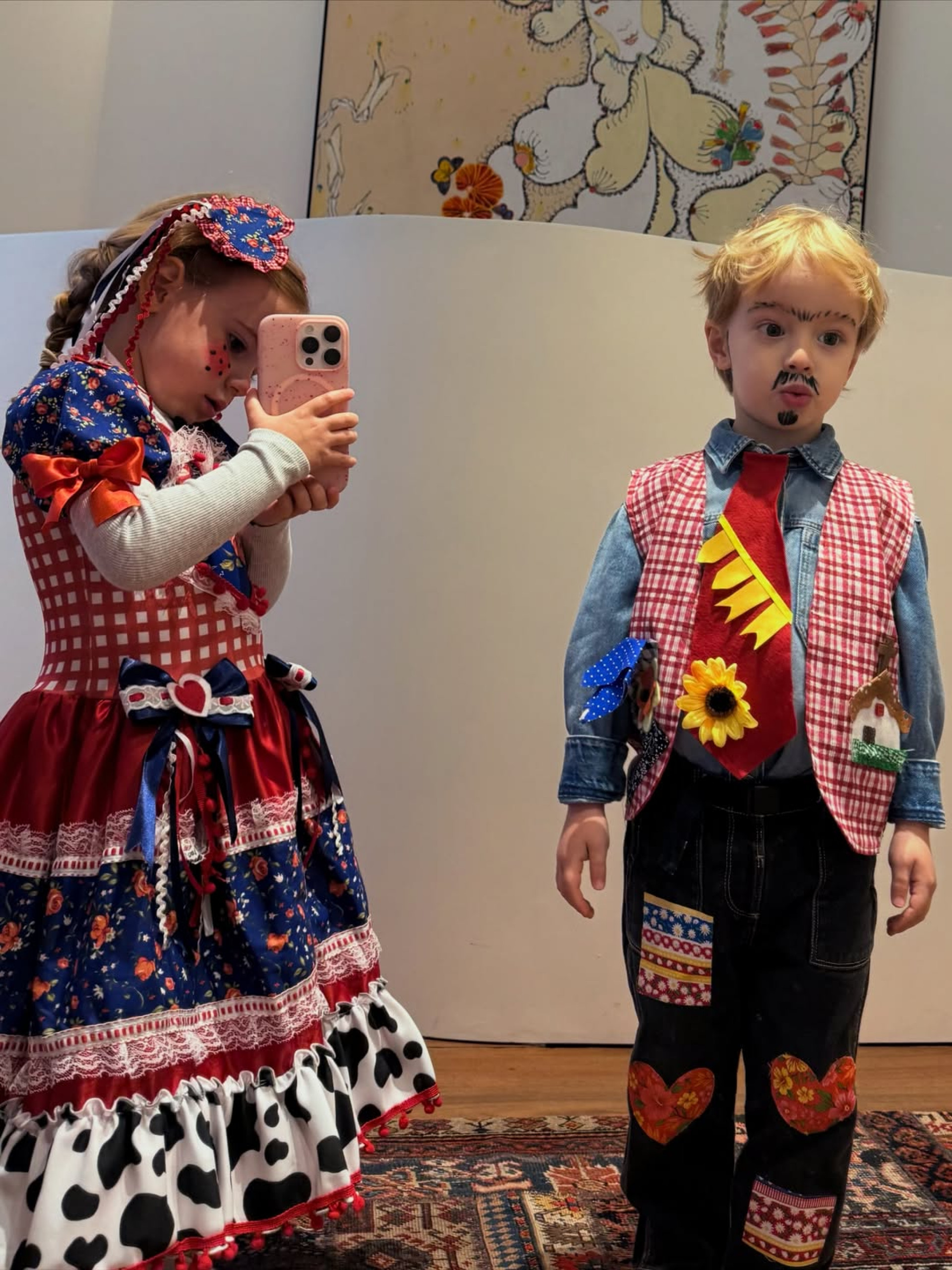 Isabella Scherer mostrou filhos prontos para festa junina  - Reprodução/Instagram 