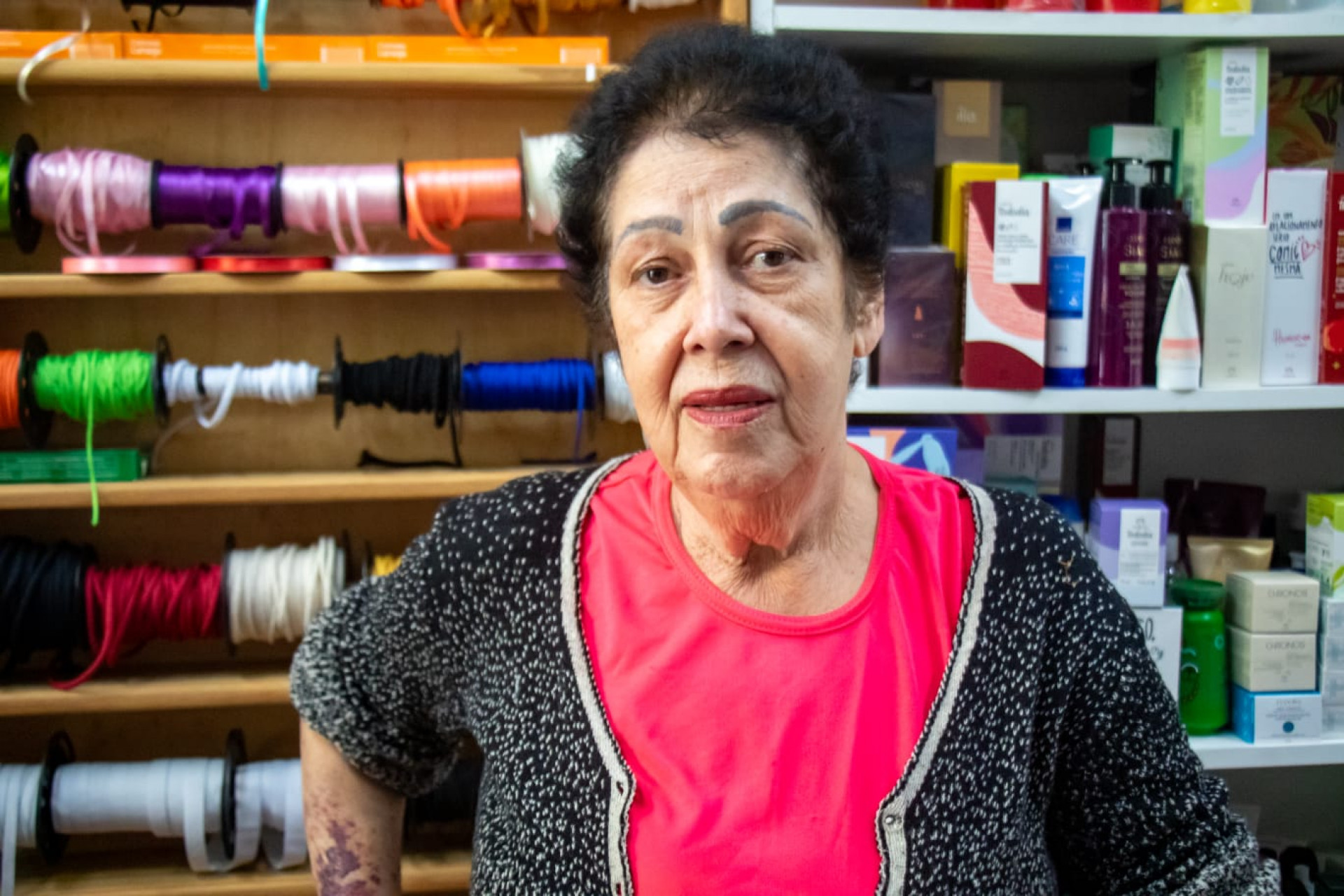 Sebastiana Souza já foi assaltada enquanto trabalhava - Érica Martin / Agência O Dia