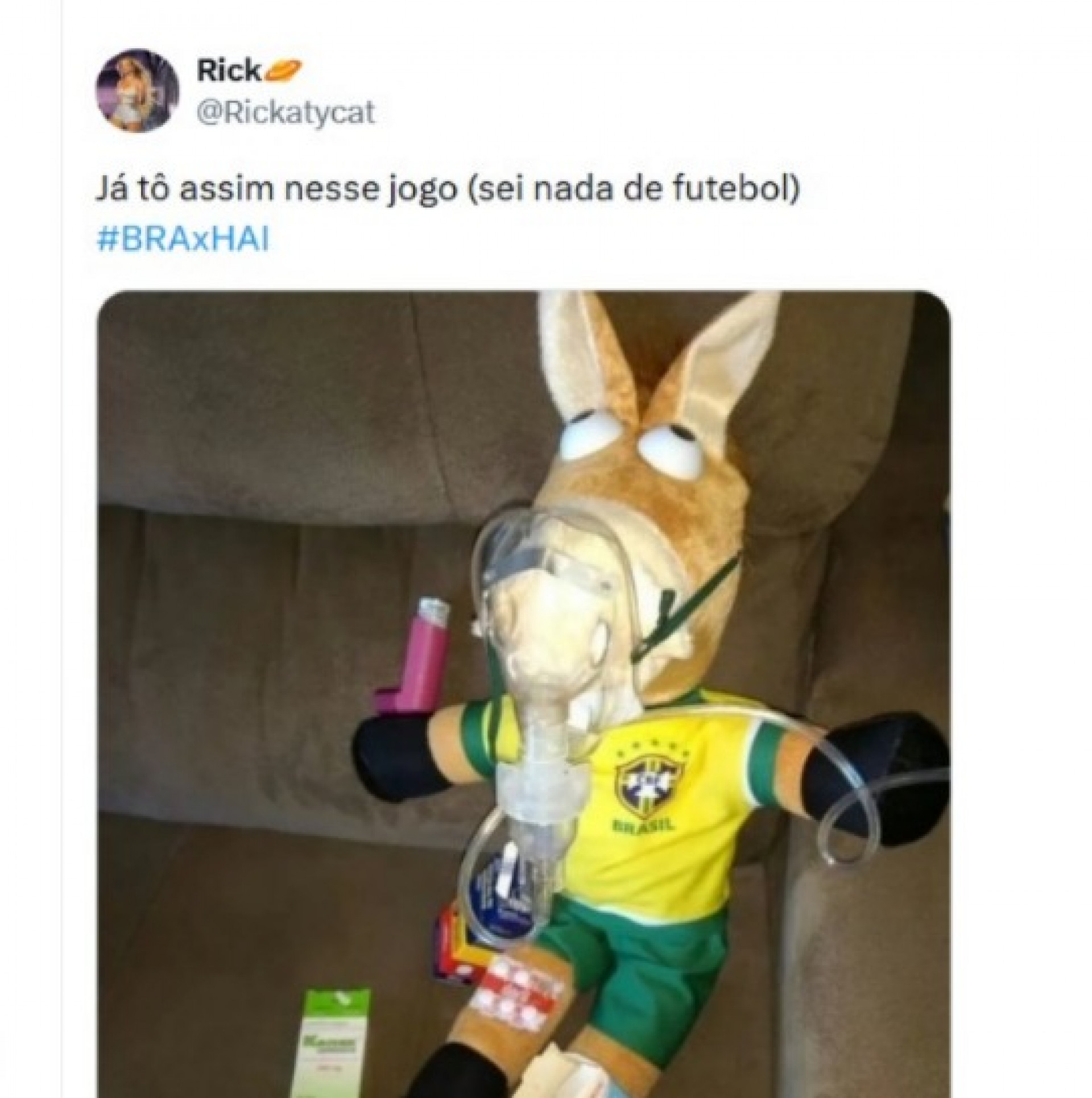 Memes da vitória do Brasil sobre o Haiti na Copa do Mundo - Reproduçãov