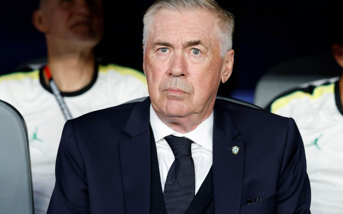 Ancelotti elogia Vini, evolu&ccedil;&atilde;o do Brasil e pede calma para sequ&ecirc;ncia da Copa