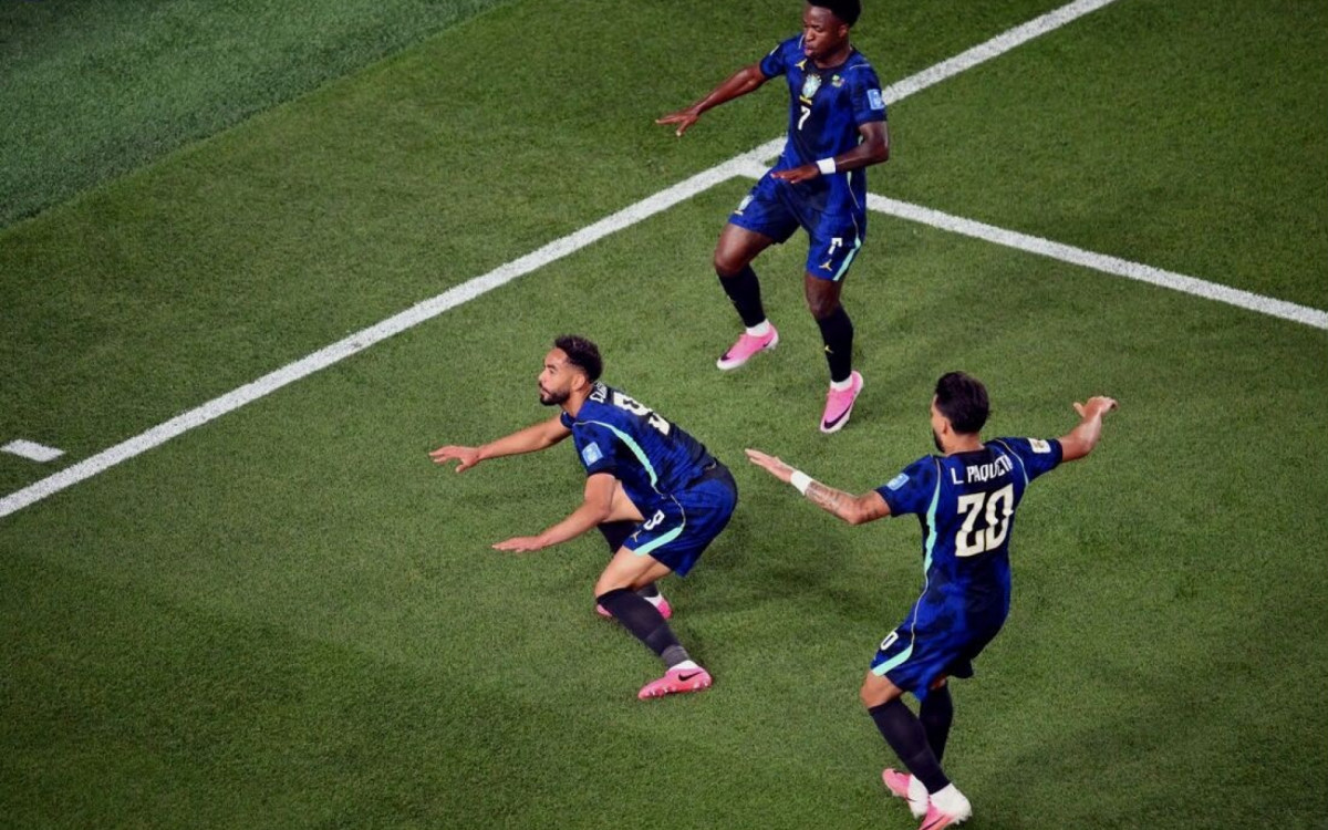 Matheus Cunha comemora gol pelo Brasil na Copa do Mundo de 2026