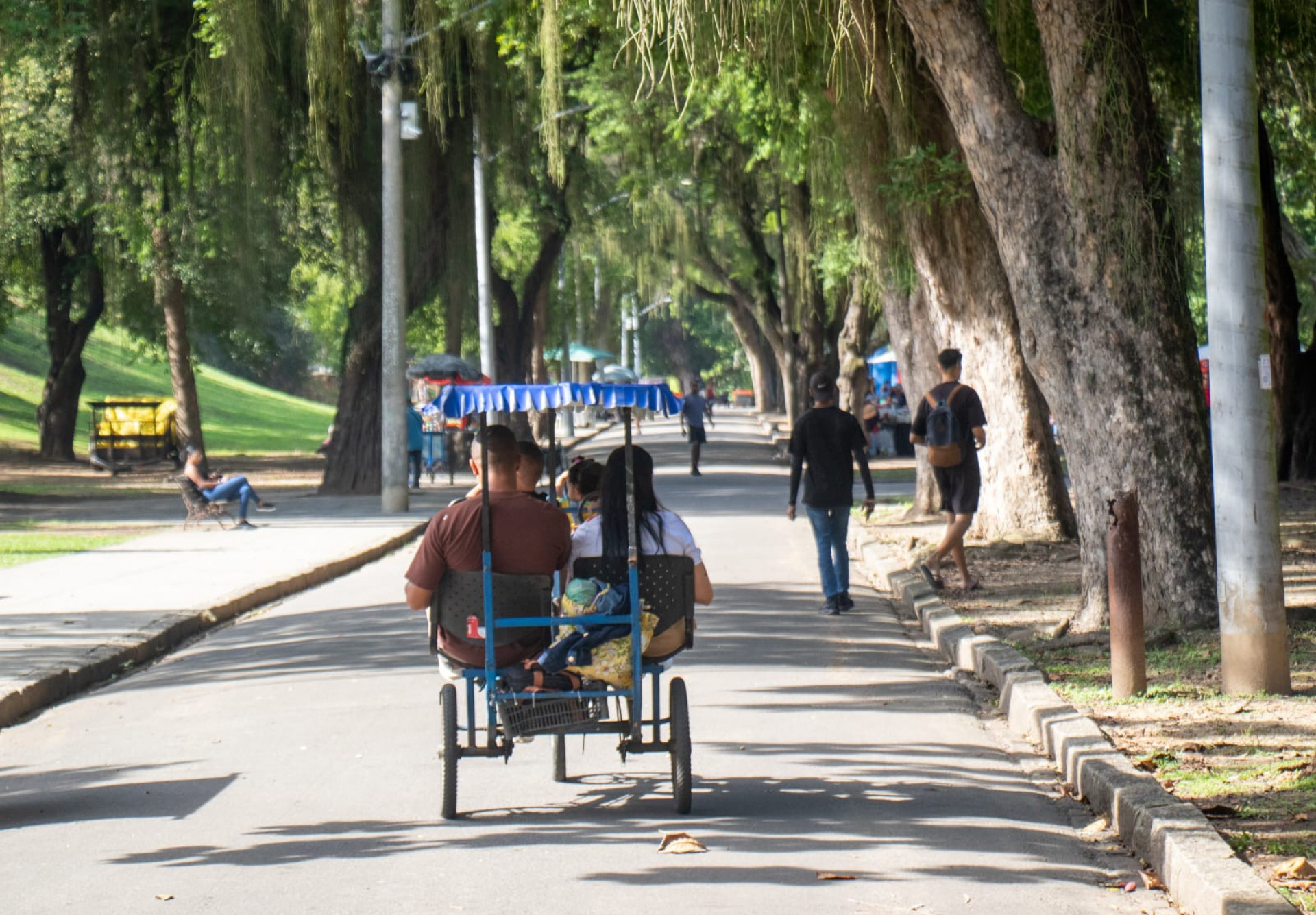 Cariocas curtem último dia de outono na Quinta da Boa Vista - Érica Martin / Agência O Dia