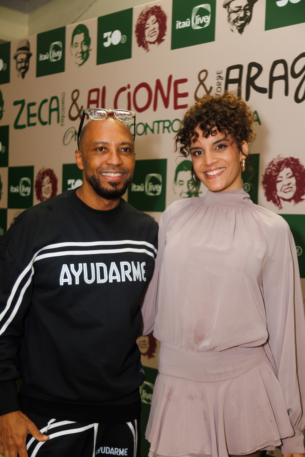 Salgadinho e Gizza em show dos artistas em São Paulo - Patrícia Devoraes/Brazil News