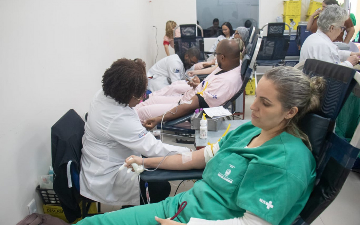 Hospital Azevedo Lima recebe campanha de doação de sangue - Érica Martin/Agência O DIA